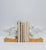 Horse Head and Mane Bookends or Decorative Object Sculptures White and Gold Porcelain, Pair For Sale - Image 4 of 13