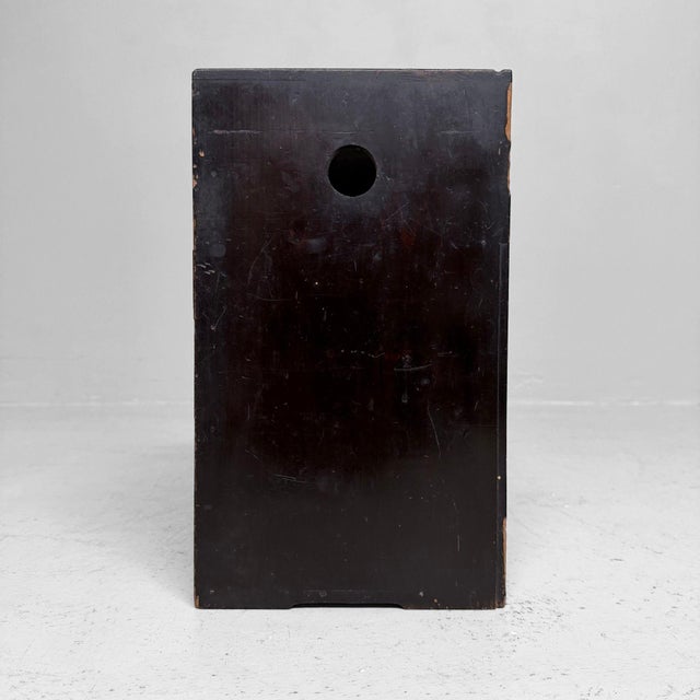 Black Vintage Japanese Desk Cabinet, 1920 For Sale - Image 8 of 12