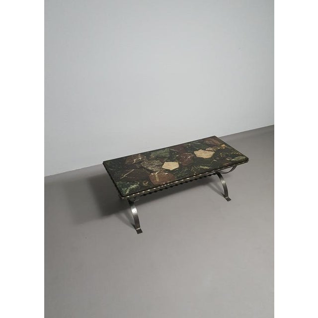 Resin and Marble Coffee Table, 1970s For Sale - Image 4 of 11