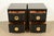 Karpen of California Karpen of California Mid-Century Modern Hollywood Regency Black Lacquered Nightstands | Circa 1950s For Sale - Image 4 of 15