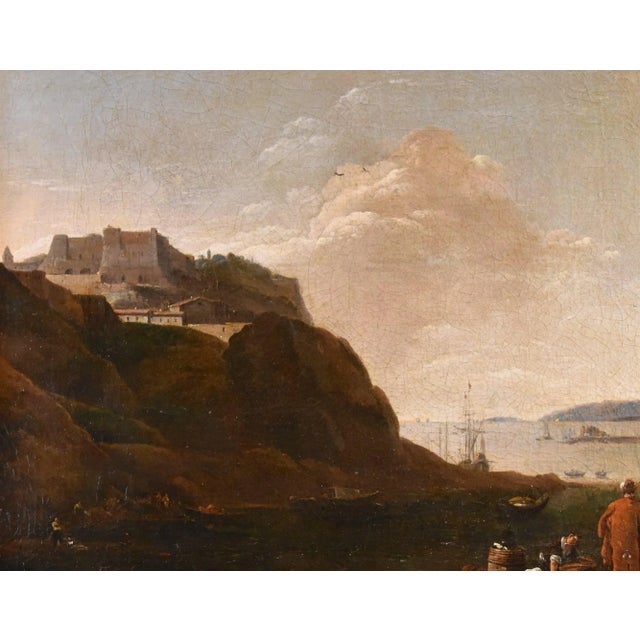17th Century Thomas Wyck, View of Mediterranean Landscape, 1660, Oil on Canvas For Sale - Image 5 of 16