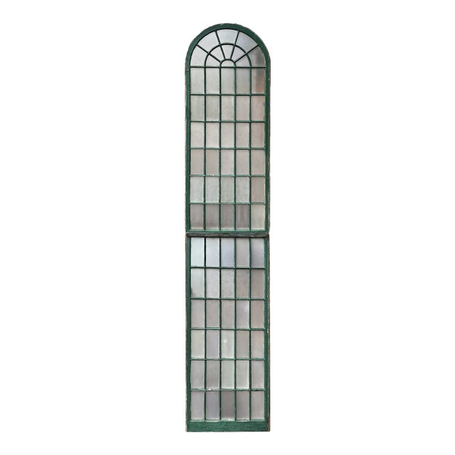 Antique Arched Double Hung Window For Sale