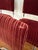 Metal Vintage Burgundy Ribbed Velvet Chrome Cantilever Dining Chairs, Set of 4 For Sale - Image 7 of 9