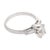 Mid Century Gia 1.00 Carat Old Mine Cut Diamond Platinum Engagement Ring, Size 5.75 For Sale - Image 4 of 6