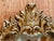 Wood Vintage Rococo Gilt Wood Wall Mirror With Painted Pastoral Scene For Sale - Image 7 of 13