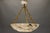 Large French Art Deco Alabaster Pendant Light with Brass Chain, 1920s For Sale - Image 17 of 18
