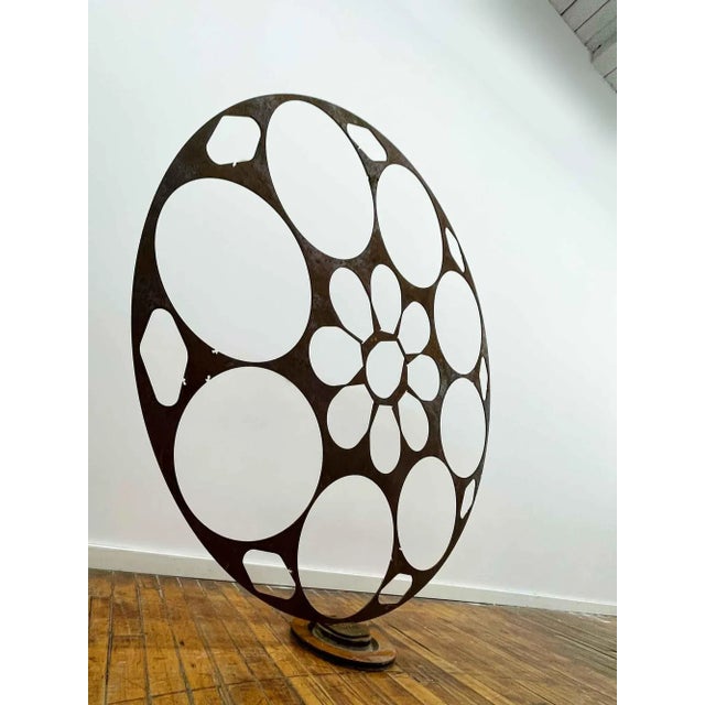 Vintage Iron Large Scale Sculpture For Sale - Image 4 of 5