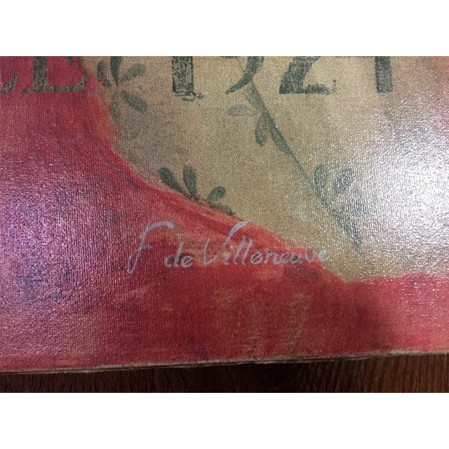 F. de Villeneuve 1924 Canvas 980/995 Limited Edition Chairish