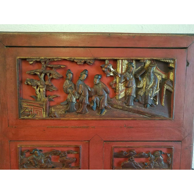 Antique Chinese Furniture Panel. For Sale - Image 4 of 5