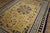 Chinese 1750s Light Yellow Medallion Antique Chinese Ningxia Rug 5' 4"x 8' 6" Knotted Wool Carpet For Sale - Image 3 of 9