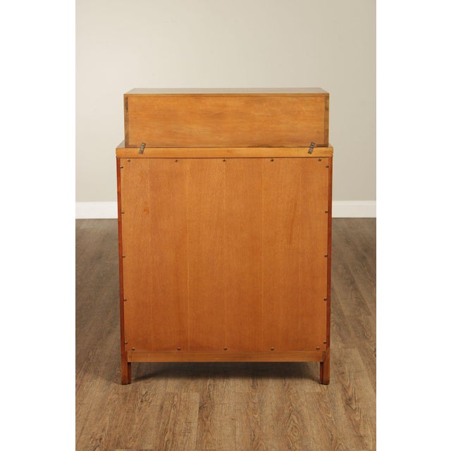 Widdicomb Mid-Century Modern Walnut & Burl Gentlemans Chest For Sale - Image 15 of 18