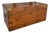 Early 1900s English Camphor Wood Campaign Trunk For Sale