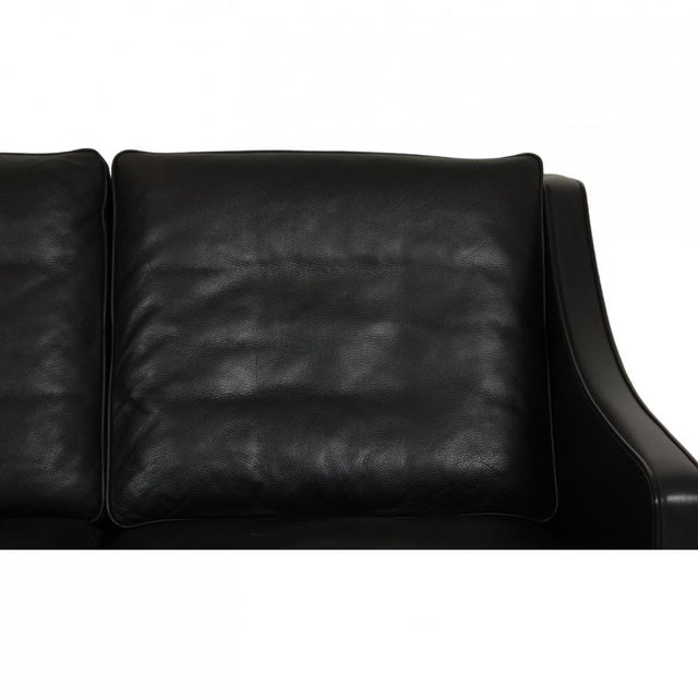 1990s 3 Seater 2209 Sofa in Black Leather by Børge Mogensen, 1990s For Sale - Image 5 of 18