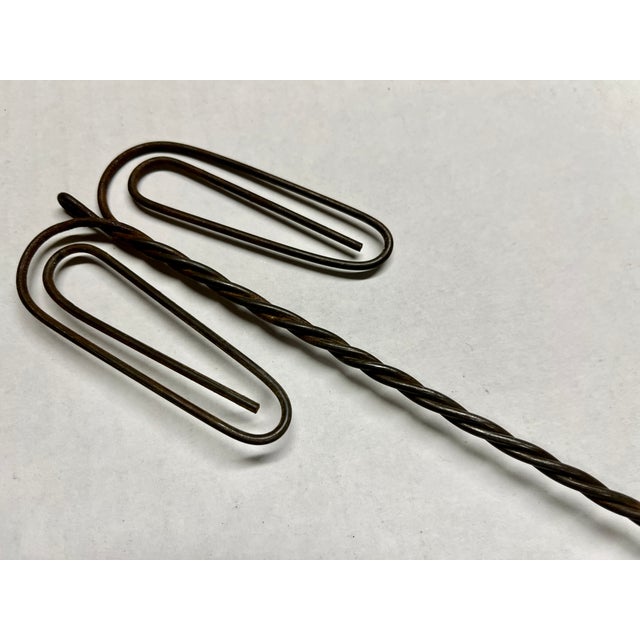 Shabby Chic Antique Metal Egg Beater For Sale - Image 3 of 4