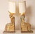 Capodimonte Vintage Italian Lamps Ceramic Figural Table Lamps King Tut and Cleopatra - A Pair For Sale - Image 4 of 13