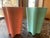 Mid-Century Modern Shawnee 'Clover Leaf' Pottery: One Teal, One Peach For Sale - Image 3 of 10
