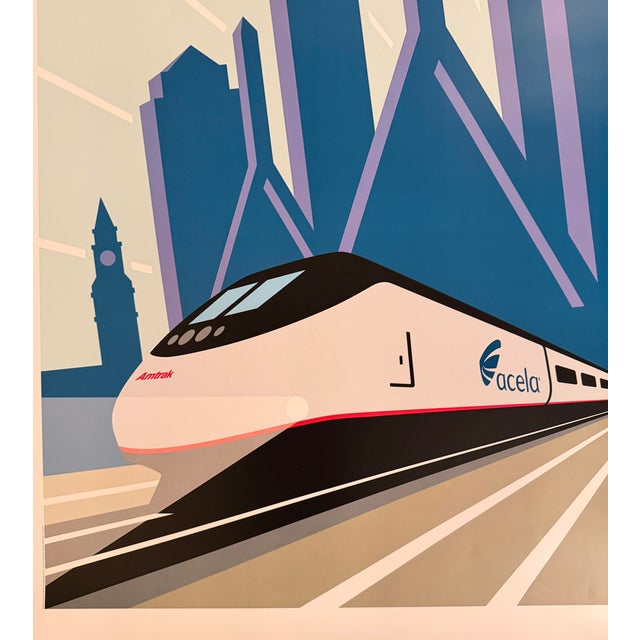 Michael Schwab - Boston - Acela - Amtrak, C. 2004, Poster on Paper For Sale - Image 4 of 8