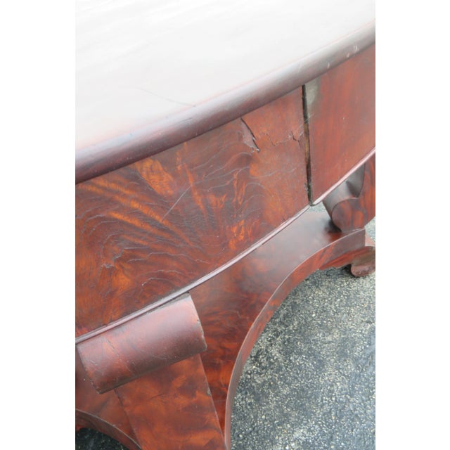 Early 1900s Empire Writing Office Desk Console Table For Sale - Image 10 of 13