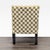 2010s Lee Industries Modern Accent Lounge Chair With Gold and Cream Diamond Pattern Upholstery For Sale - Image 5 of 9