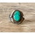 Vintage Boho Turquoise Native American Sterling Silver Ring 7.75 For Sale - Image 9 of 12