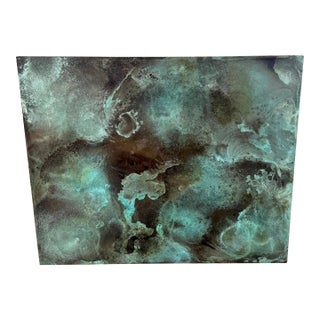 Treloar, Shallow Water, Verdigris-Patinated Copper Panel, No. 3000/c, 36" x 44" For Sale