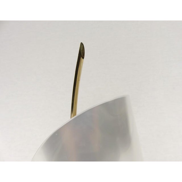 Bedside Table Lamps in Brass and Pearl-Colored Acrylic Glass from WKR Lamps, 1950s, Set of 2 For Sale - Image 16 of 18