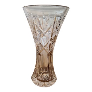 1990s Waterford Kilrane Irish Crystal Vase Ireland Flared For Sale