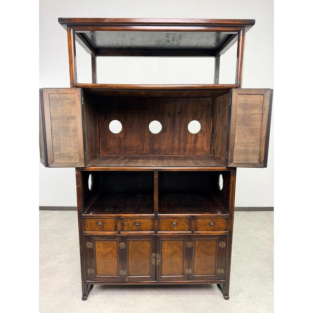 Korean Sabang-Takja / Samchung-Jang Double-Tier Cabinet, 1920s For Sale - Image 9 of 18