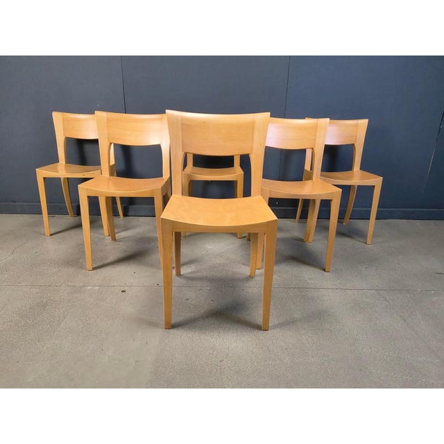 Vintage Oak Dining Chairs, Belgium, 1980s, Set of 6 For Sale - Image 13 of 16