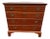 1990s Eldred Wheeler Solid Cherry 4 Drawer Chippendale Style Bench Made Chest of Drawers For Sale