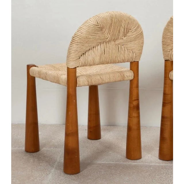 Mid-Century Italian Dining Chairs attributed to Alessandro Becchi, 1970s, Set of 6 For Sale - Image 6 of 8