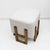 Mid-Century Modern Modernist Italian Ash Wood Stools in White Bouclé, 2000, Set of 2 For Sale - Image 3 of 7