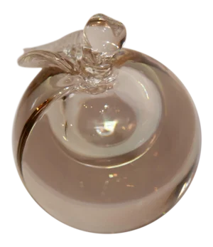Alfredo Barbini Murano Oggetti Glass Apple Paper Weight