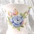 1970s John Aynsley & Sons White Floral Footed Vase in Celeste For Sale - Image 4 of 8