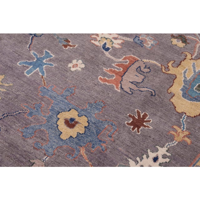 Tribal Tribal Kazak Gray/Ivory Wool Rug - 8'1''x9'5'' For Sale - Image 3 of 10