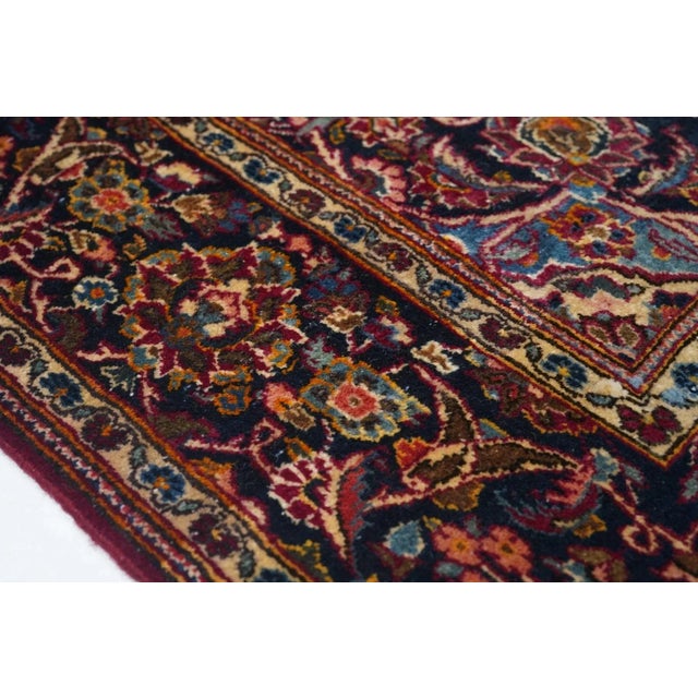 Vintage Persian Kashan Rug 4'3'' X 6'6'' For Sale - Image 4 of 9