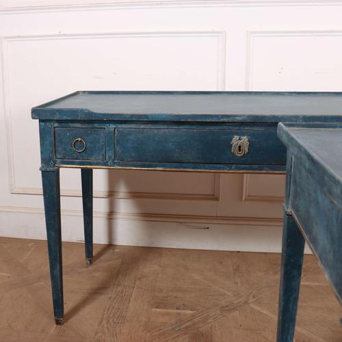 Wood Painted Oak Bedside Tables, Set of 2 For Sale - Image 7 of 8