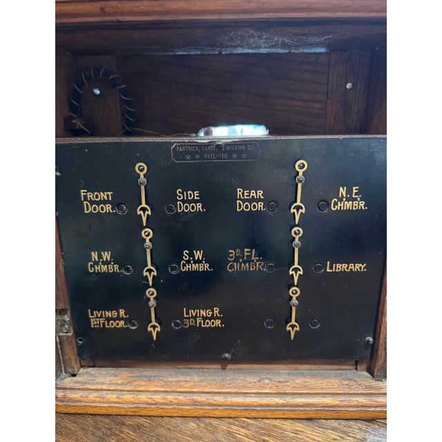 Antique Victorian 1890s Butler’s Call Box Annunciator- COMPLETE! For Sale - Image 10 of 14