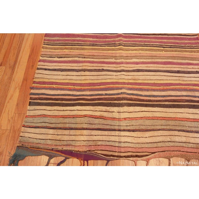 Moroccan Nazmiyal Collection Striped Vintage Moroccan Kilim Rug For Sale - Image 3 of 7