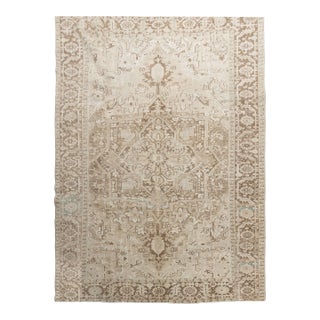 Vintage Circa 1940 Heriz Area Rug 8ft 4in X 11ft 4in For Sale