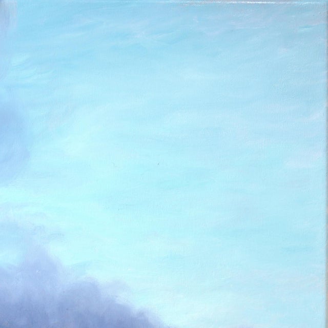 Textile Turning Tide - Original Contemporary Coastal Landscape Oil Painting on Canvas by Phoebe Brunner For Sale - Image 7 of 9