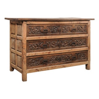 Early 18th C. Italian Robust Baroque Chest For Sale