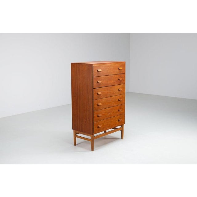 Vintage Model F17 Chest of Drawers in Teak by Poul M. Volther for FDB Møbler, Denmark, 1960 For Sale - Image 6 of 16