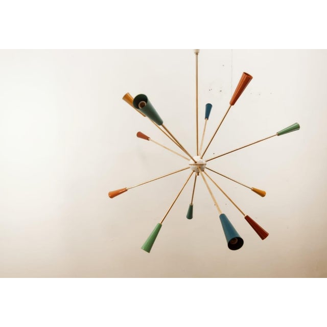 Sputnik 12-Light Hanging Lamp from Stilnovo For Sale - Image 16 of 17