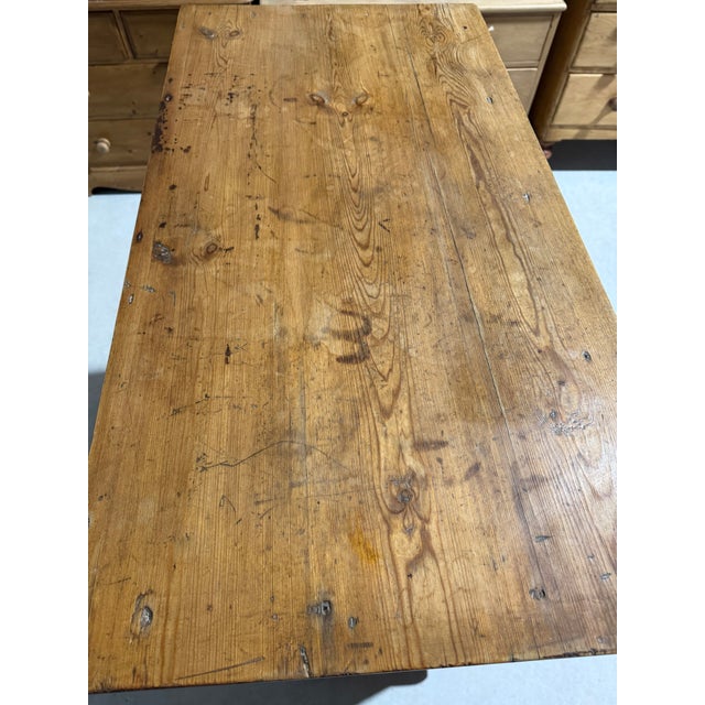 Antique Pine Cupboard With Porcelain Knobs From England For Sale - Image 10 of 18