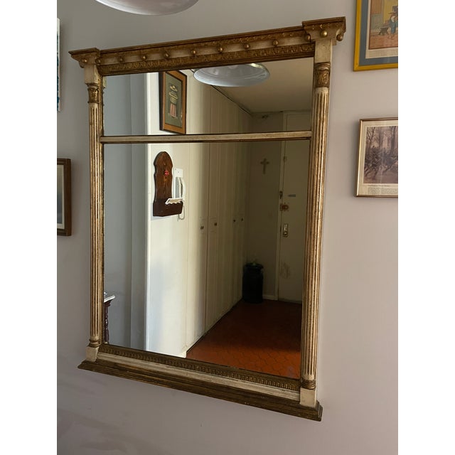Antique Neo-Classical Gold Frame Mirror For Sale - Image 4 of 6