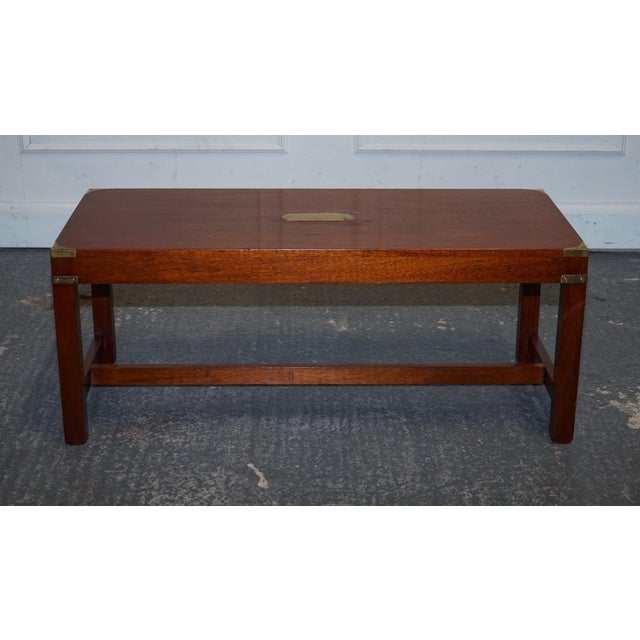 Military Campaign Coffee Table from Harrods Kennedy London For Sale - Image 3 of 16