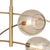 Mid-Century Modern Artemis Mobile Chandelier, Natural Brass with Champagne Glass For Sale - Image 3 of 7