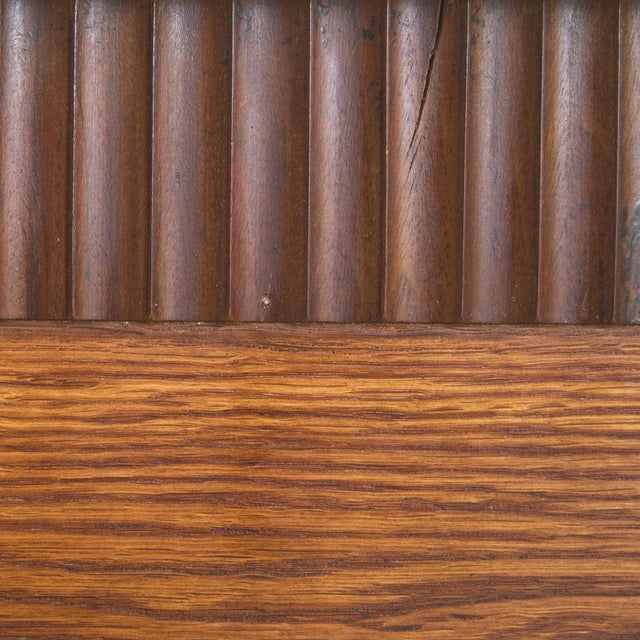 Italian Fluted Wood Console with Marble Top, 1950s For Sale - Image 11 of 11
