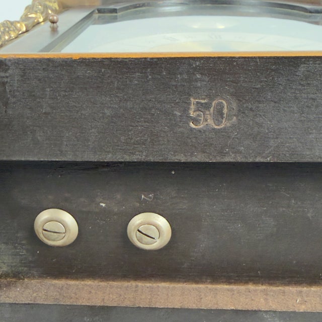 Tempus Fugit Mechanical Table Clock with Lion Feet from Walt For Sale - Image 13 of 17